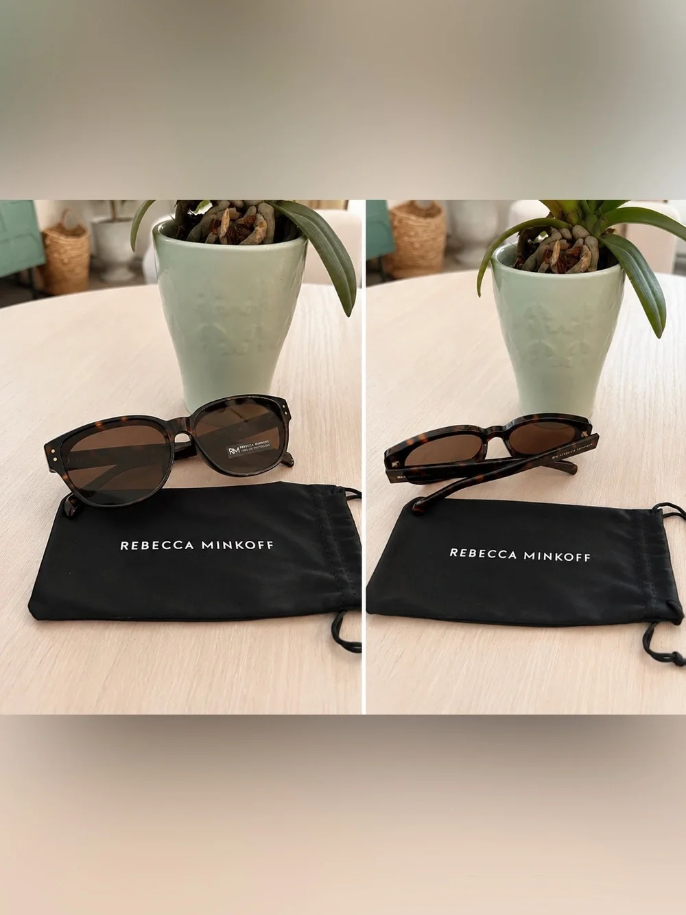 Rebecca Minkoff Tortoise Shell Sunglasses with Brown Lenses